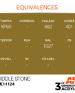 AK Interactive AK11124 3G Acrylic Middle Stone 17ml