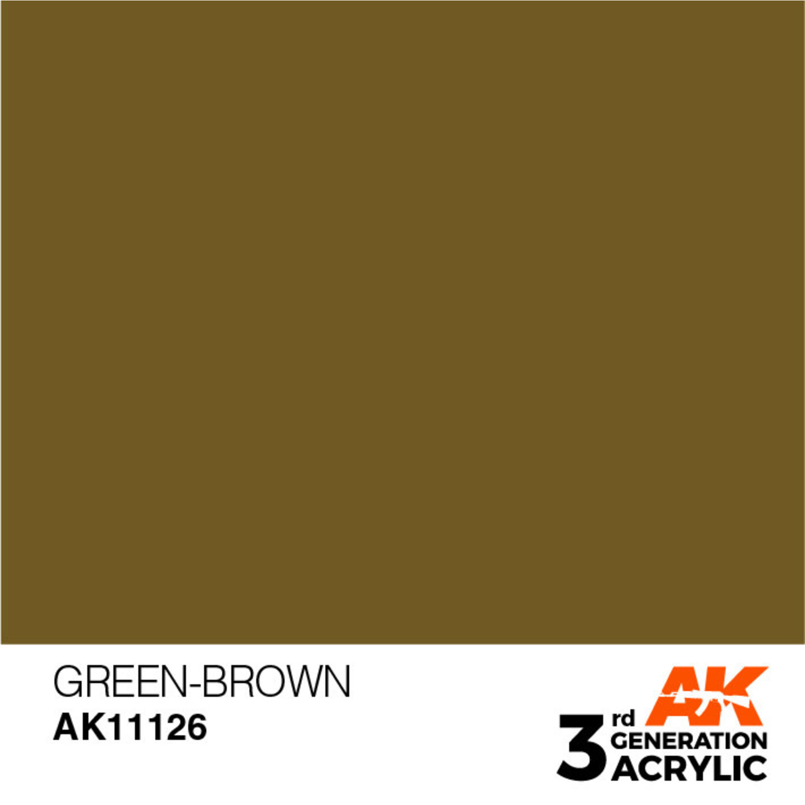 AK Interactive AK11126 3G Acrylic Green-Brown 17ml
