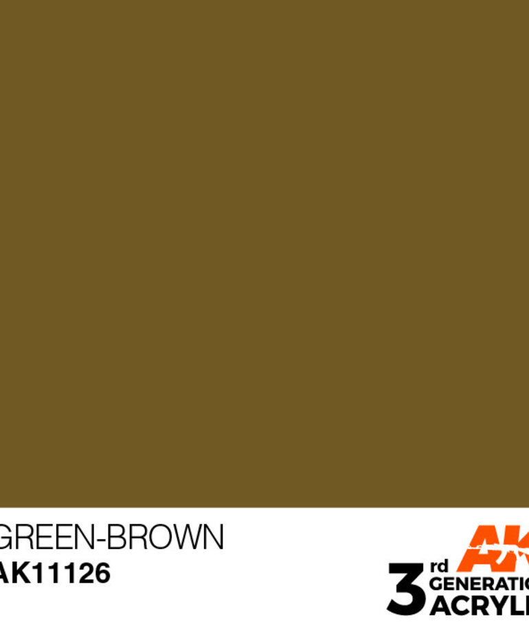 AK Interactive AK11126 3G Acrylic Green-Brown 17ml