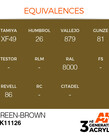 AK Interactive AK11126 3G Acrylic Green-Brown 17ml