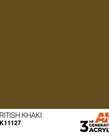 AK Interactive AK11127 3G Acrylic British-Khaki 17ml
