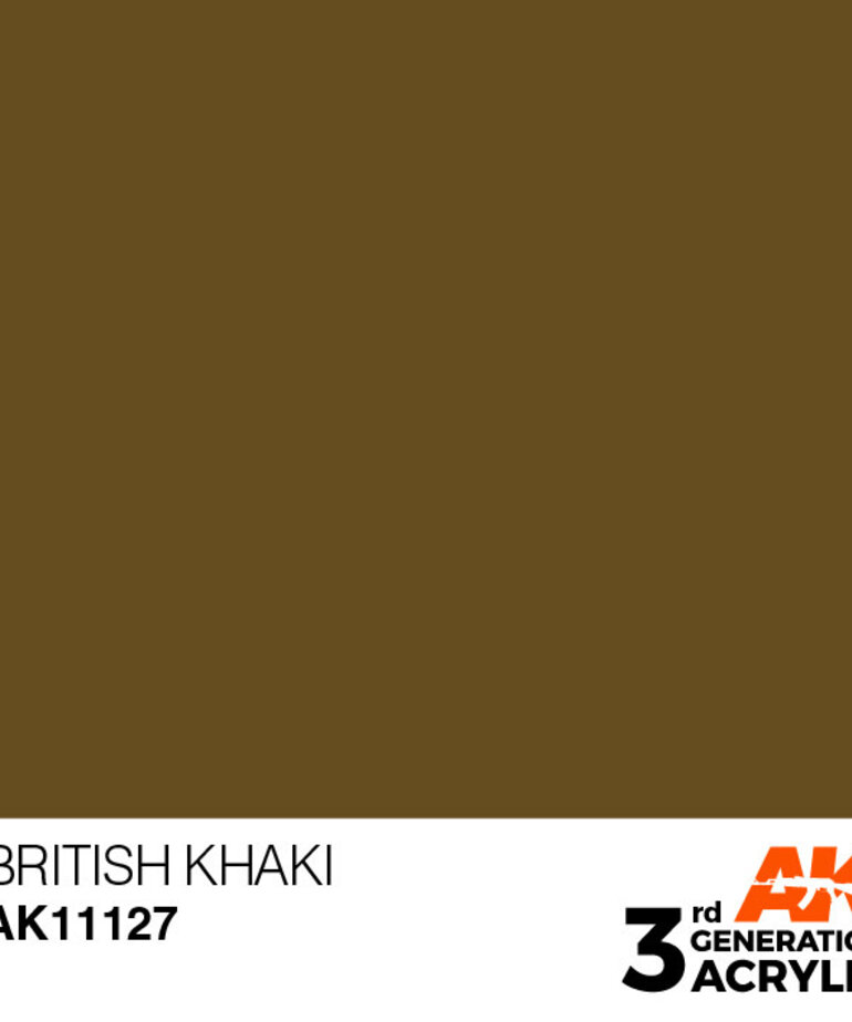 AK Interactive AK11127 3G Acrylic British-Khaki 17ml