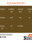 AK Interactive AK11127 3G Acrylic British-Khaki 17ml