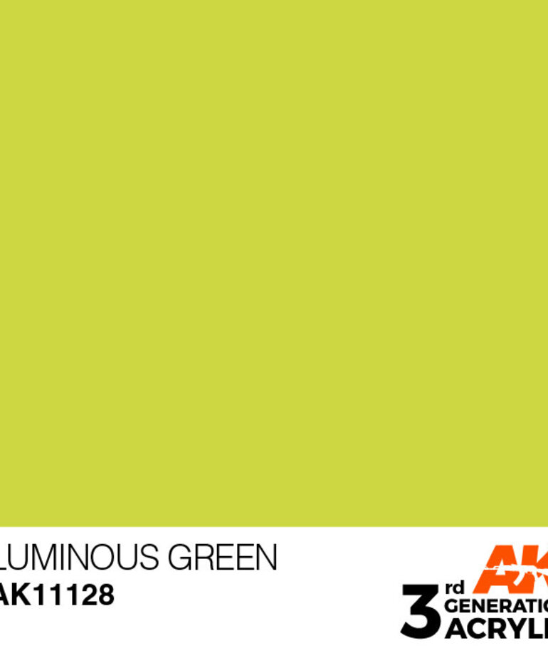 AK Interactive AK11128 3G Acrylic Luminous-Green 17ml