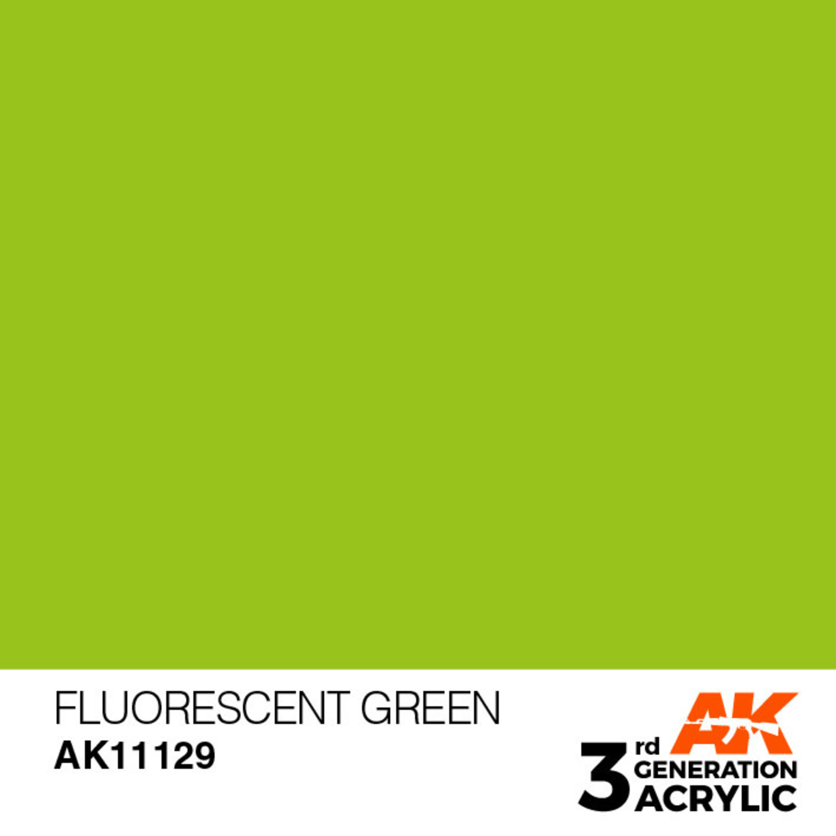 AK Interactive AK11129 3G Acrylic Fluorescent Green 17ml