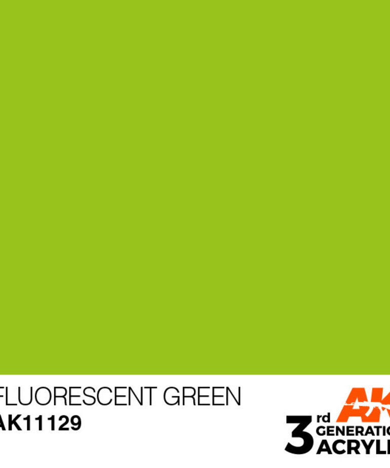 AK Interactive AK11129 3G Acrylic Fluorescent Green 17ml