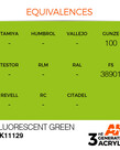 AK Interactive AK11129 3G Acrylic Fluorescent Green 17ml
