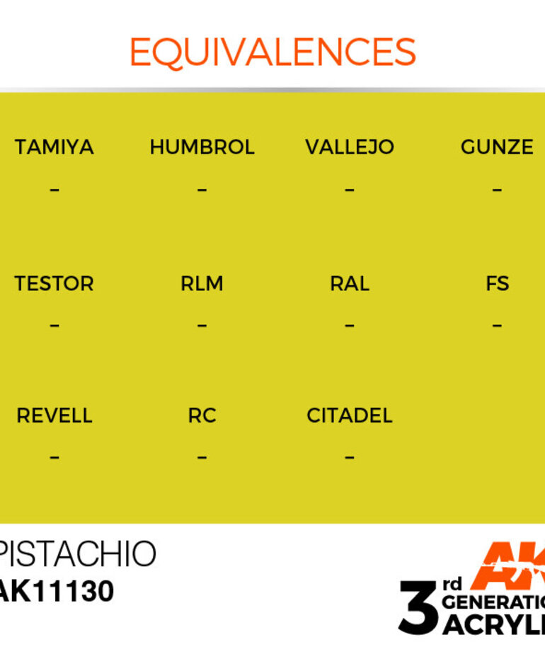AK Interactive AK11130 3G Acrylic Pistachio 17ml