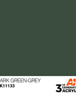 AK Interactive AK11133 3G Acrylic Dark Green-Grey 17ml