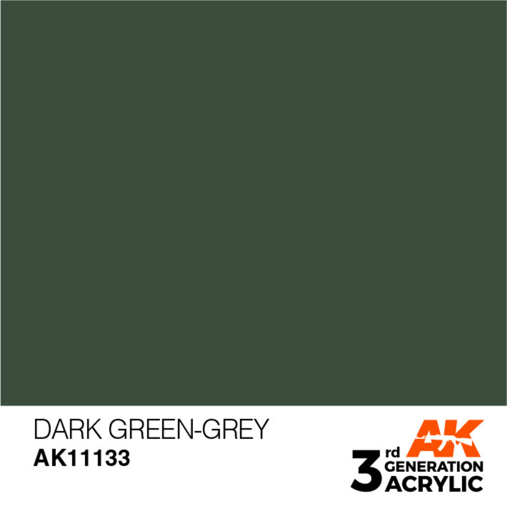 AK Interactive AK11133 3G Acrylic Dark Green-Grey 17ml