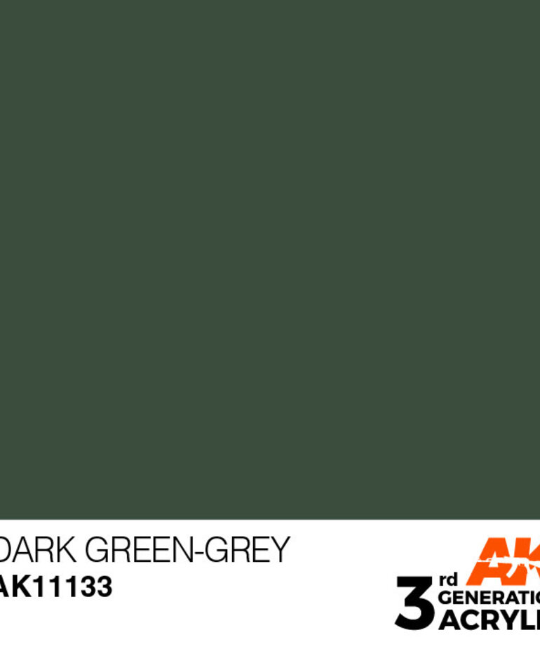 AK Interactive AK11133 3G Acrylic Dark Green-Grey 17ml