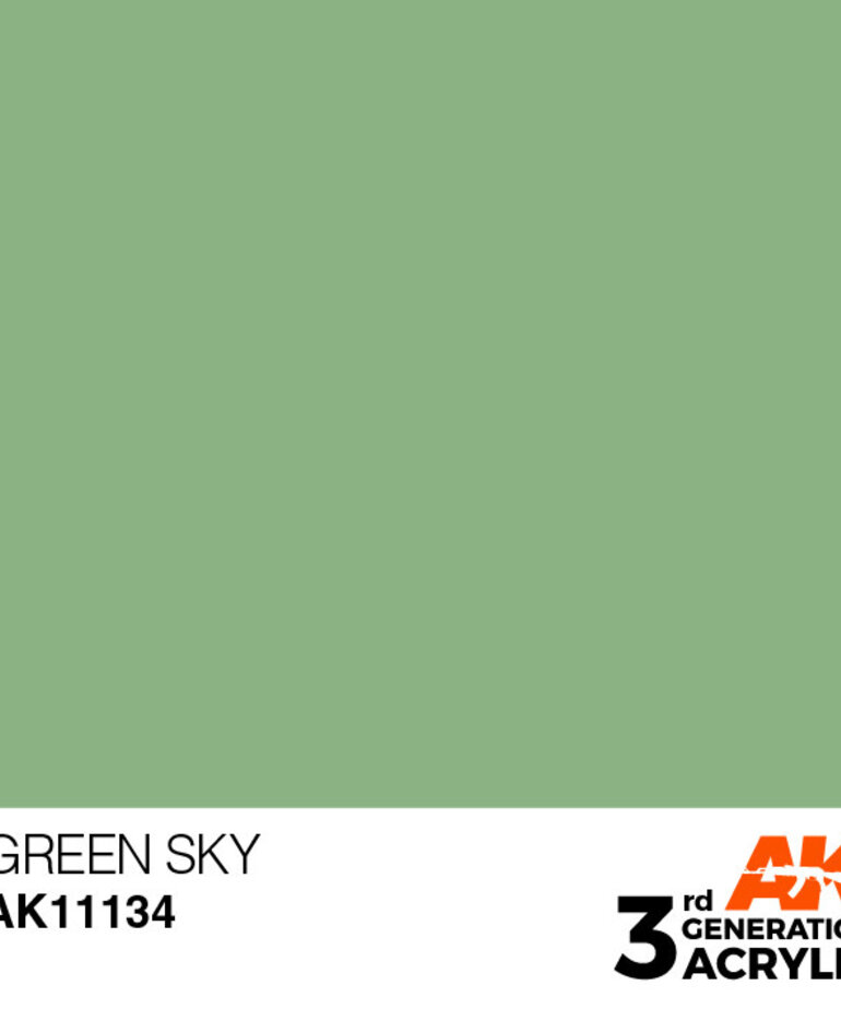 AK Interactive AK11134 3G Acrylic Green Sky 17ml
