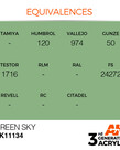AK Interactive AK11134 3G Acrylic Green Sky 17ml