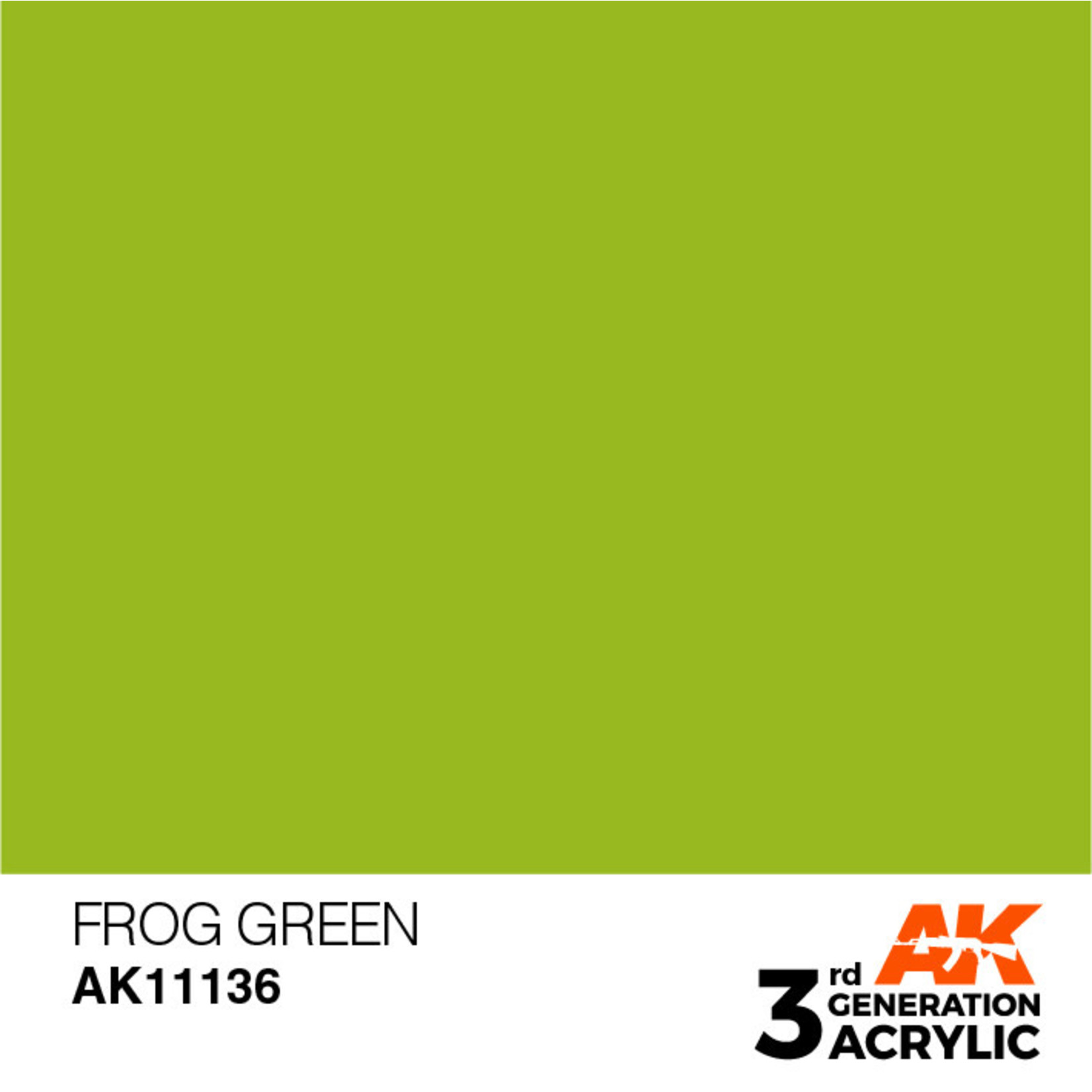 AK Interactive AK11136 3G Acrylic Frog Green 17ml