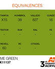 AK Interactive AK11137 3G Acrylic Lime Green 17ml