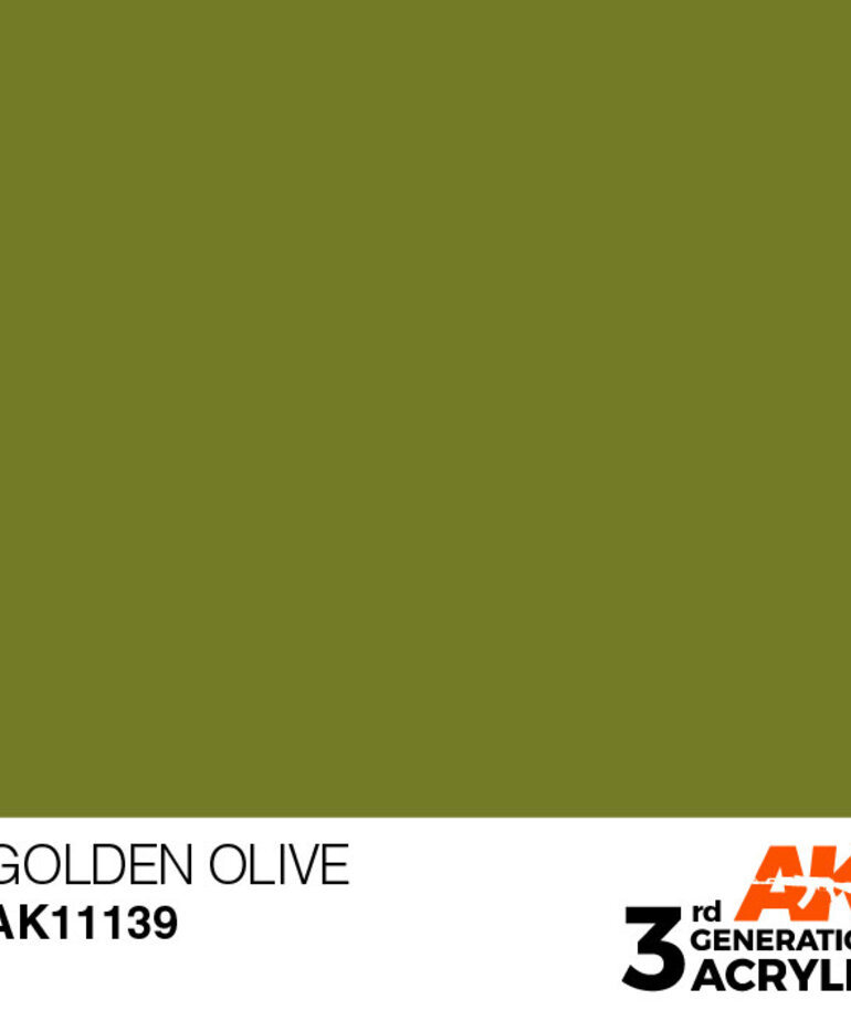 AK Interactive AK11139 3G Acrylic Golden Olive 17ml