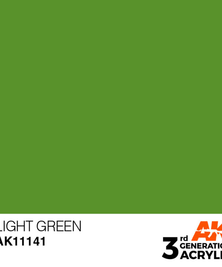 AK Interactive AK11141 3G Acrylic Light Green 17ml