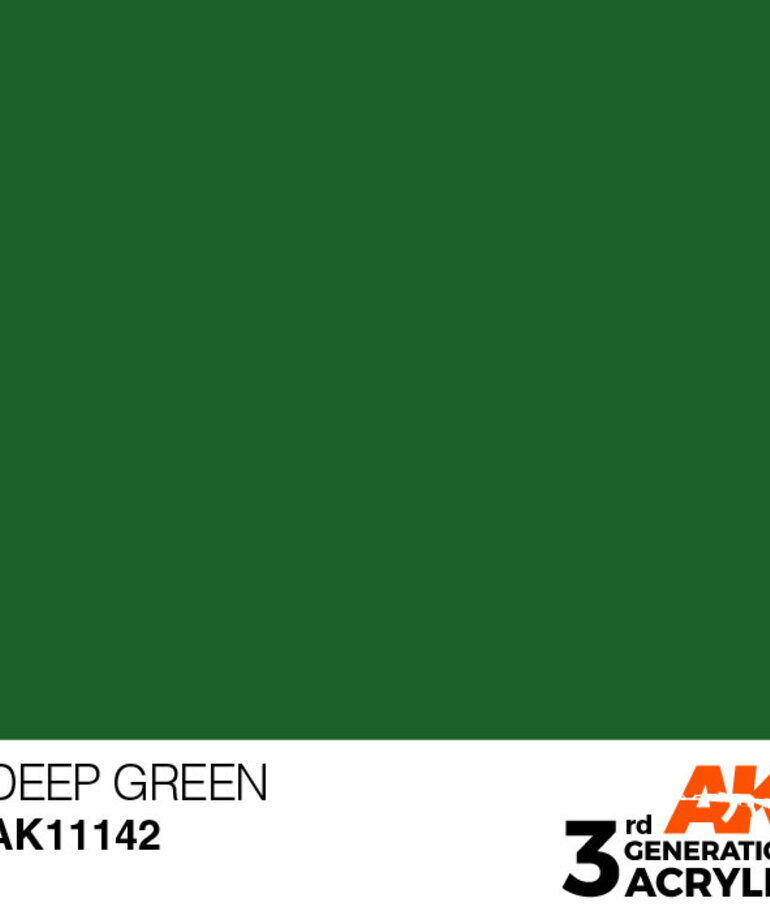 AK Interactive AK11142 3G Acrylic Deep Green 17ml