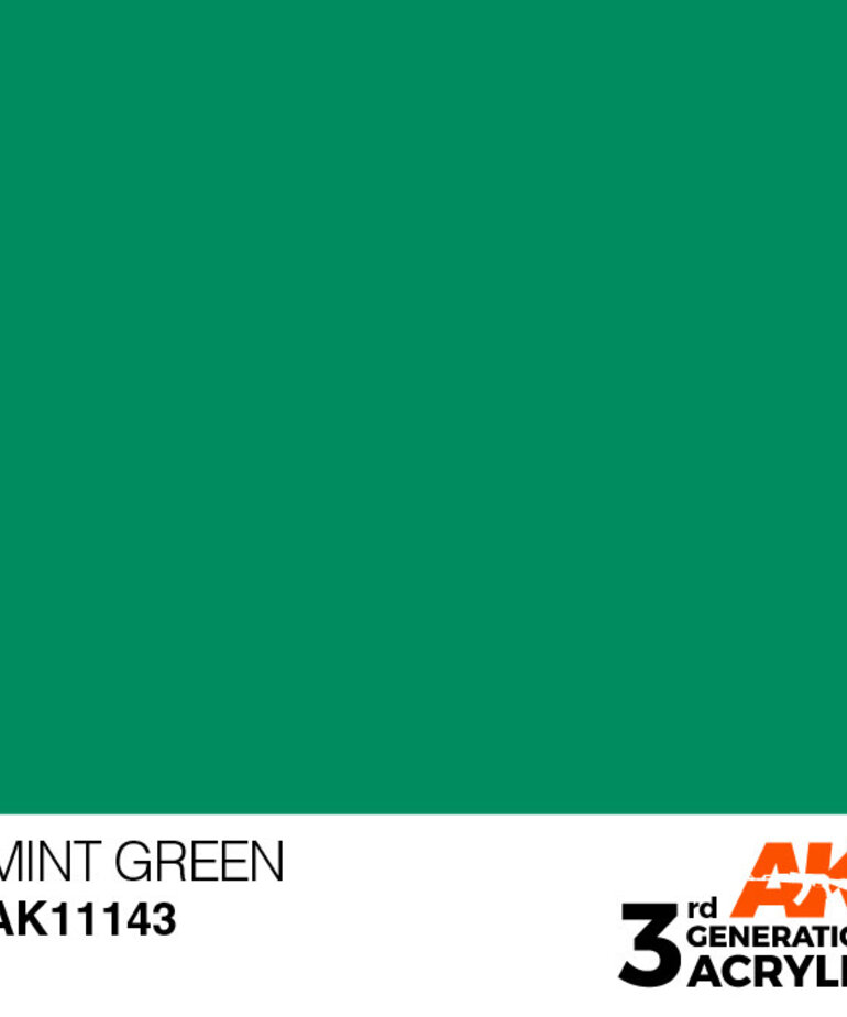 AK Interactive AK11143 3G Acrylic Mint Green 17ml
