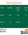 AK Interactive AK11144 3G Acrylic Emerald 17ml