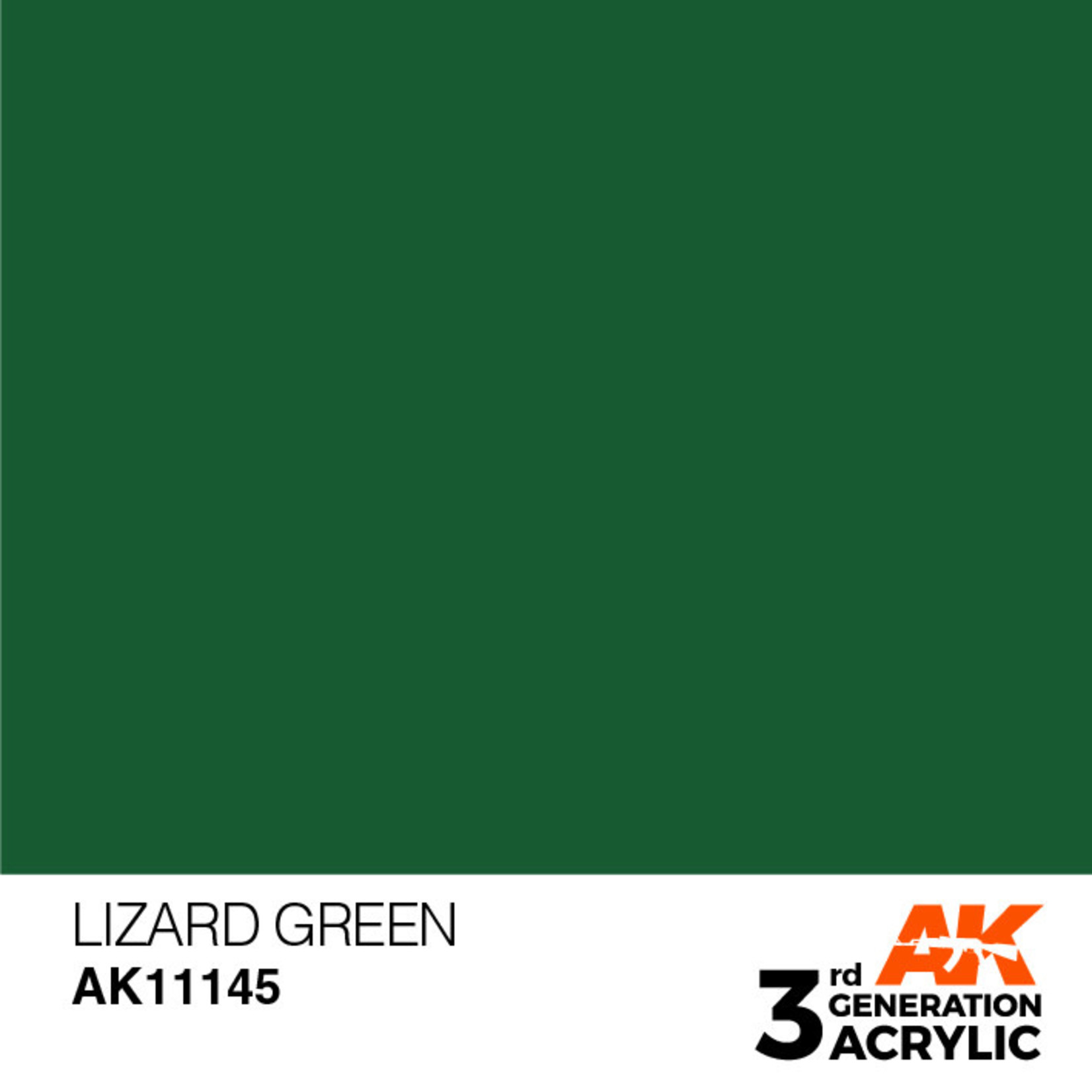 AK Interactive AK11145 3G Acrylic Lizard Green 17ml