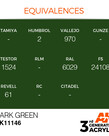 AK Interactive AK11146 3G Acrylic Dark Green 17ml
