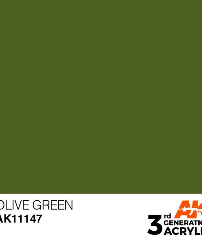 AK Interactive AK11147 3G Acrylic Olive Green 17ml