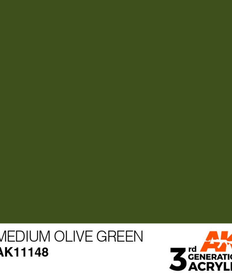 AK Interactive AK11148 3G Acrylic Medium Olive Green 17ml