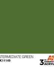 AK Interactive AK11149 3G Acrylic Intermediate Green 17ml