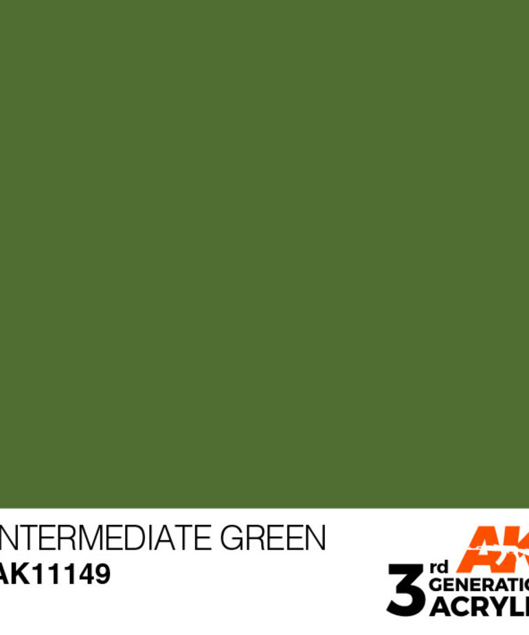 AK Interactive AK11149 3G Acrylic Intermediate Green 17ml