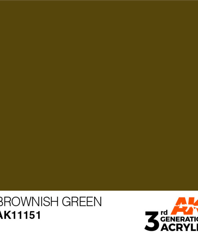 AK Interactive AK11151 3G Acrylic Brownish Green 17ml