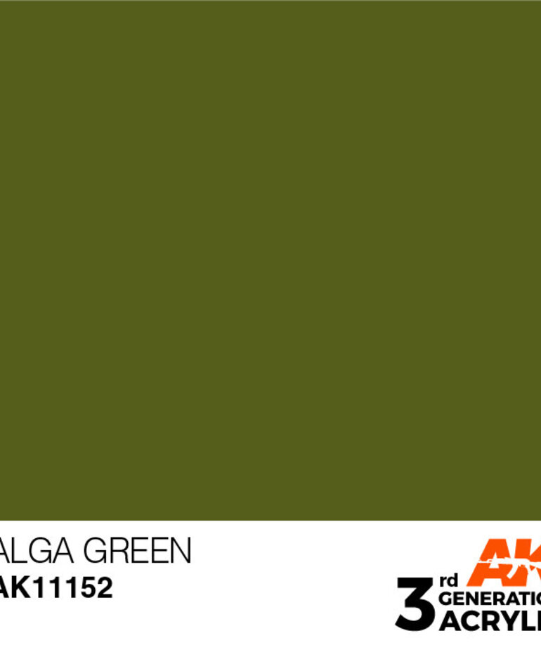 AK Interactive AK11152 3G Acrylic Alga Green 17ml