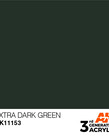 AK Interactive AK11153 3G Acrylic Extra Dark Green 17ml