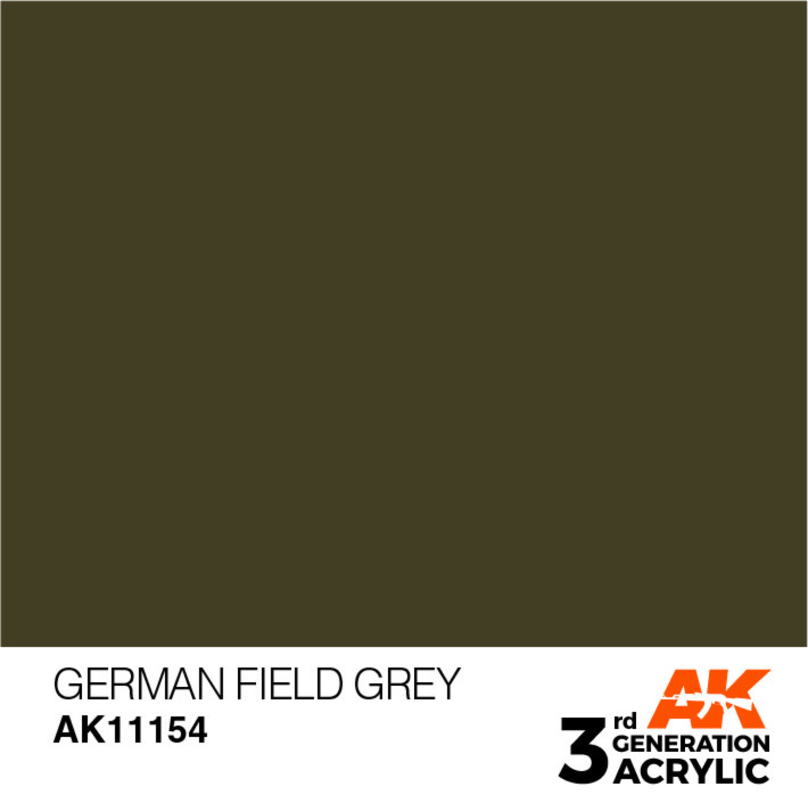 AK Interactive AK11154 3G Acrylic German Field Grey 17ml