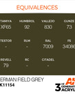 AK Interactive AK11154 3G Acrylic German Field Grey 17ml