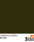 AK Interactive AK11155 3G Acrylic Command Green 17ml