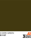 AK Interactive AK11157 3G Acrylic US Dark Green 17ml