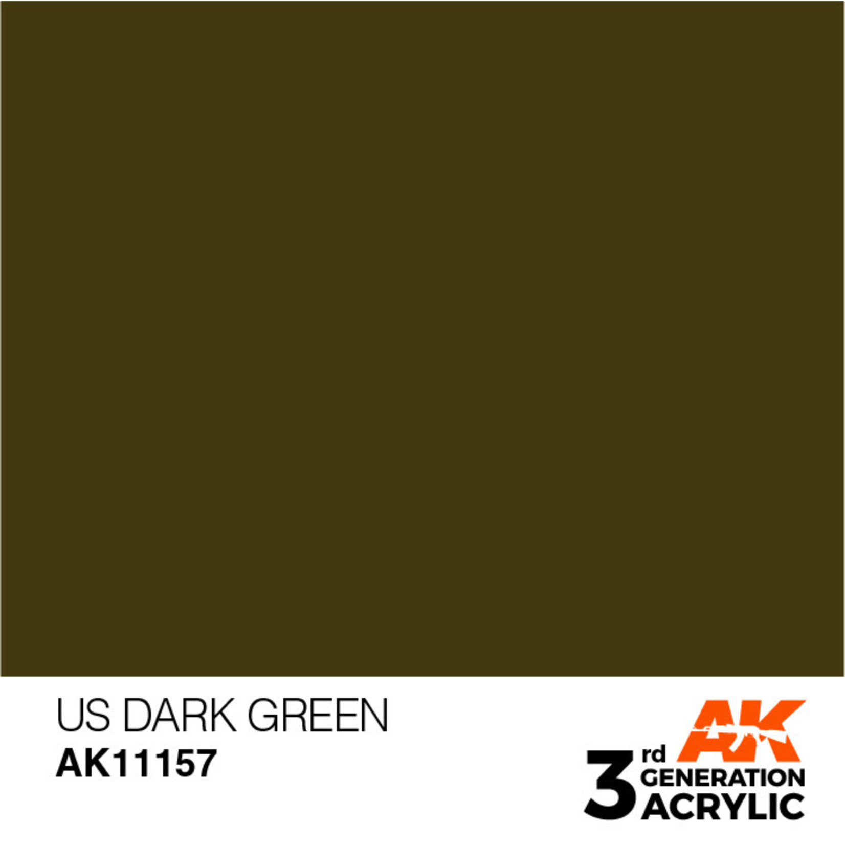 AK Interactive AK11157 3G Acrylic US Dark Green 17ml