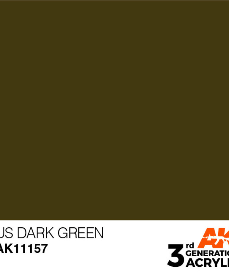 AK Interactive AK11157 3G Acrylic US Dark Green 17ml
