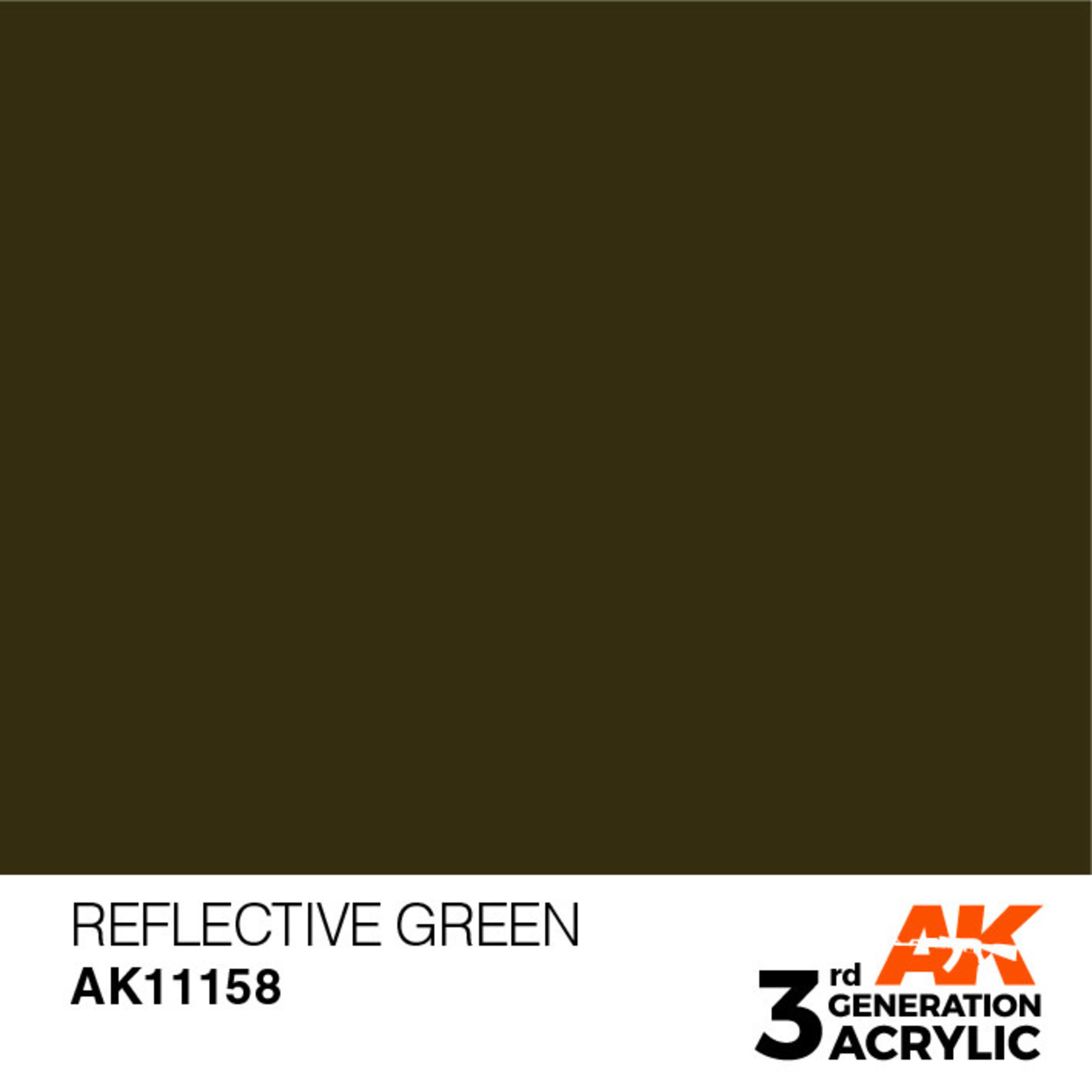 AK Interactive AK11158 3G Acrylic Reflective Green 17ml