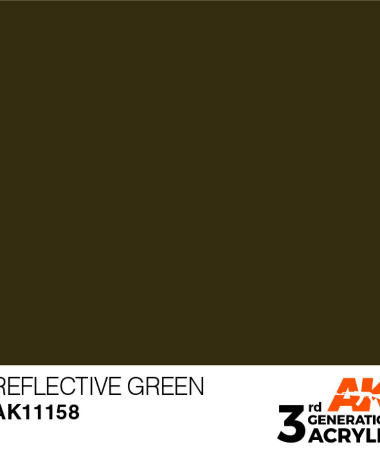 AK Interactive AK11158 3G Acrylic Reflective Green 17ml