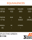 AK Interactive AK11158 3G Acrylic Reflective Green 17ml