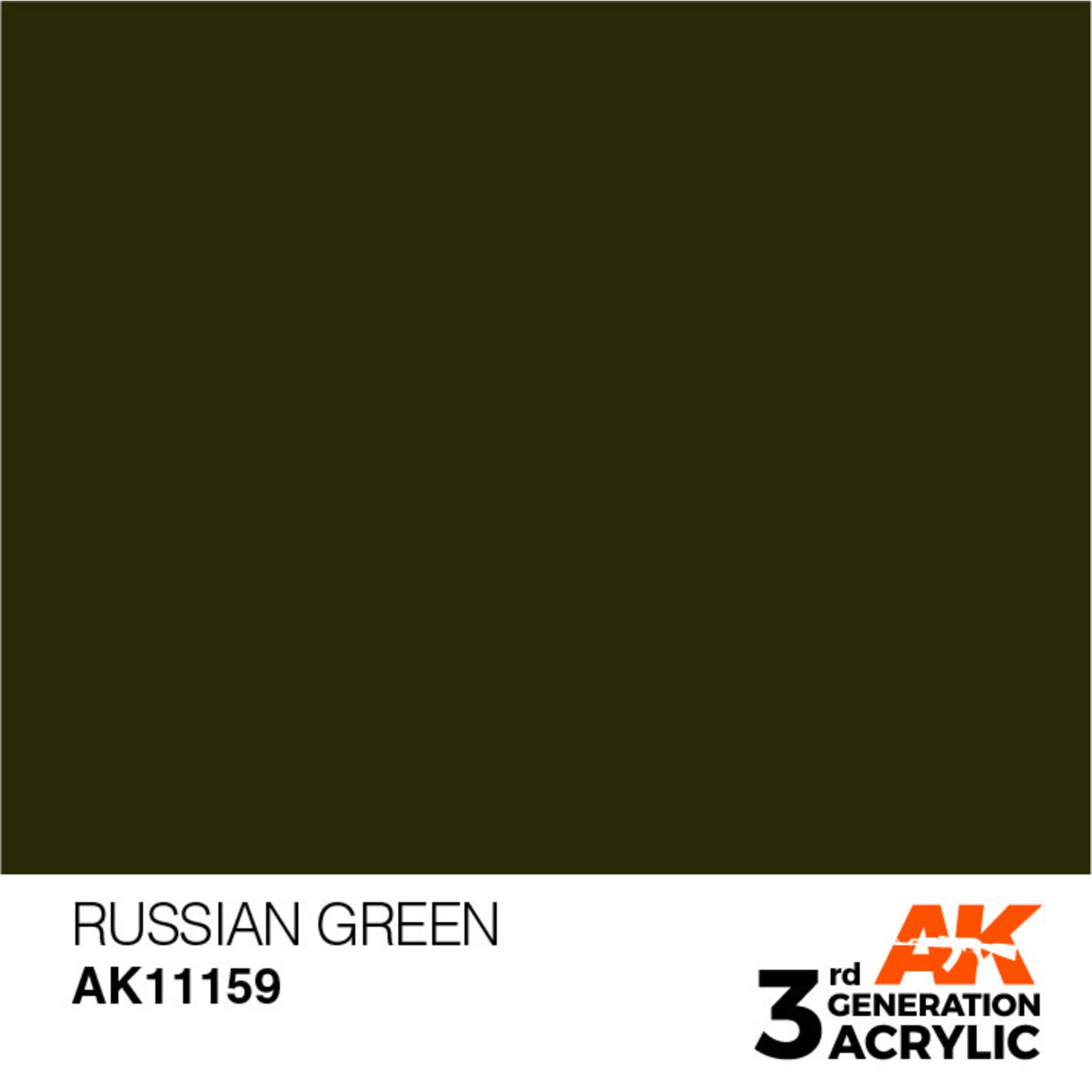 AK Interactive AK11159 3G Acrylic Russian Green 17ml