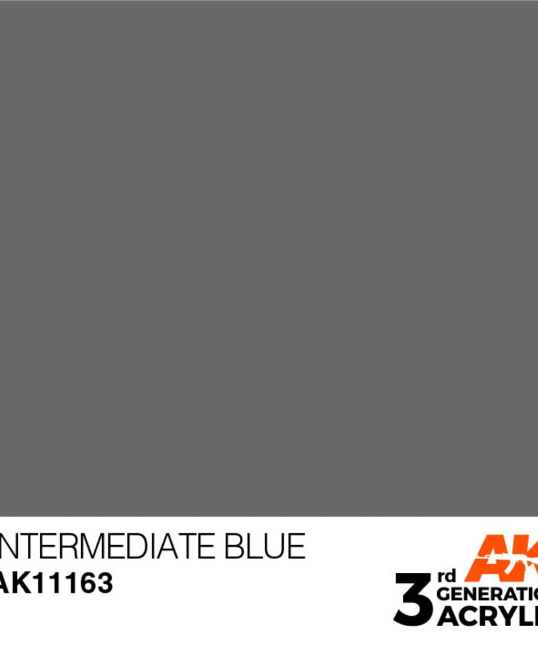 AK Interactive AK11163 3G Acrylic Intermediate Blue 17ml