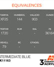 AK Interactive AK11163 3G Acrylic Intermediate Blue 17ml