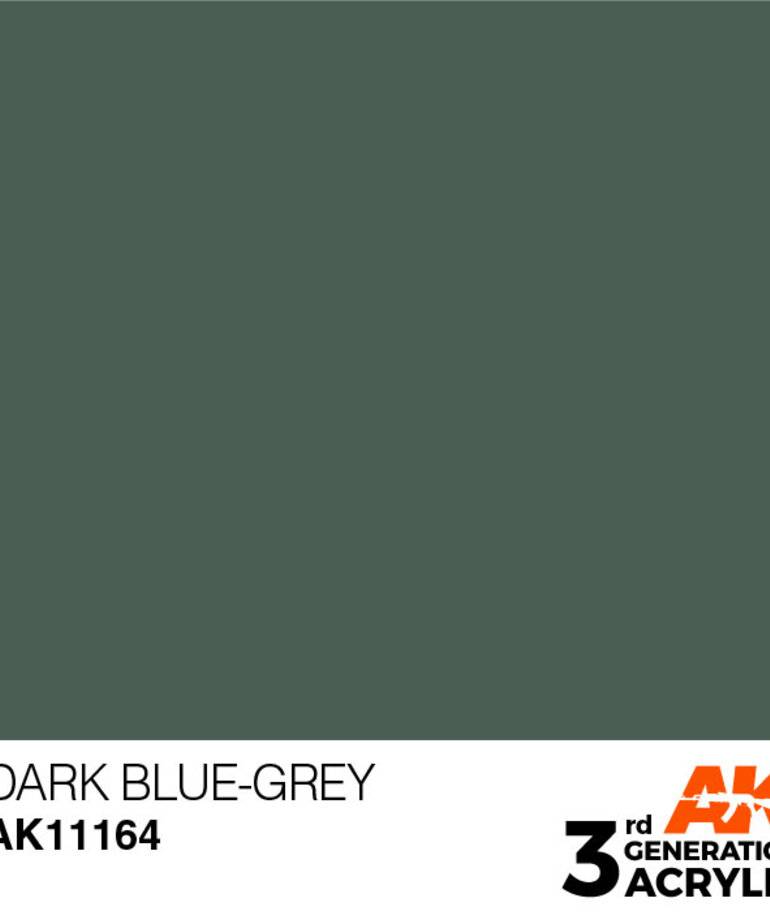 AK Interactive AK11164 3G Acrylic Dark Blue-Grey 17ml