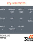 AK Interactive AK11165 3G Acrylic Grey-Blue 17ml