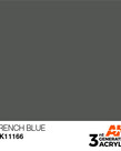 AK Interactive AK11166 3G Acrylic French Blue 17ml