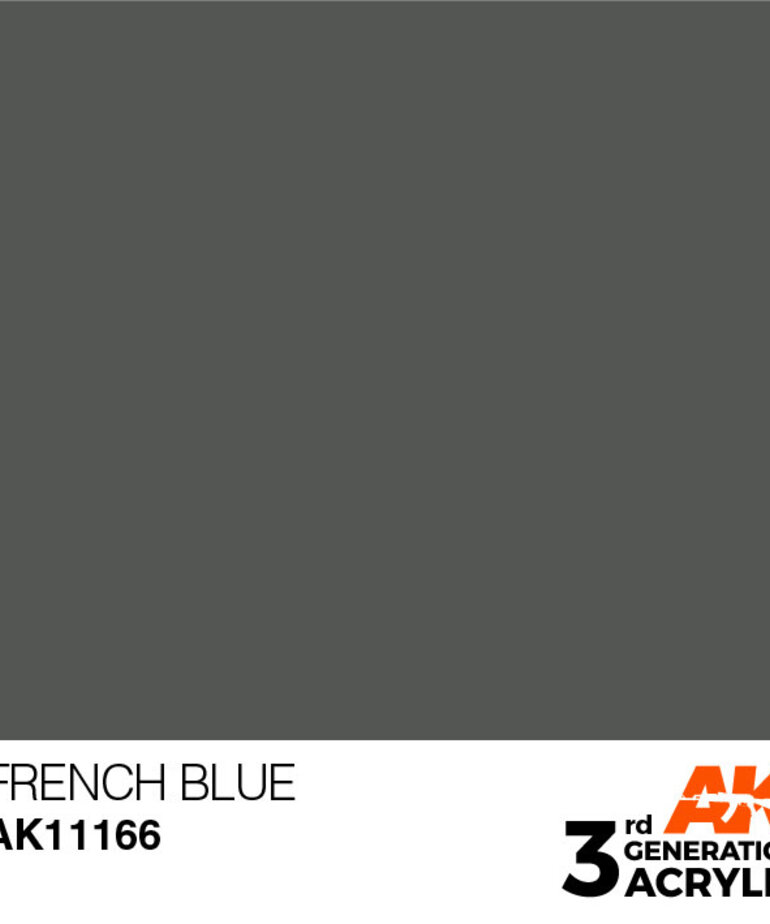 AK Interactive AK11166 3G Acrylic French Blue 17ml