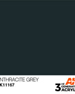 AK Interactive AK11167 3G Acrylic Anthracite Grey 17ml